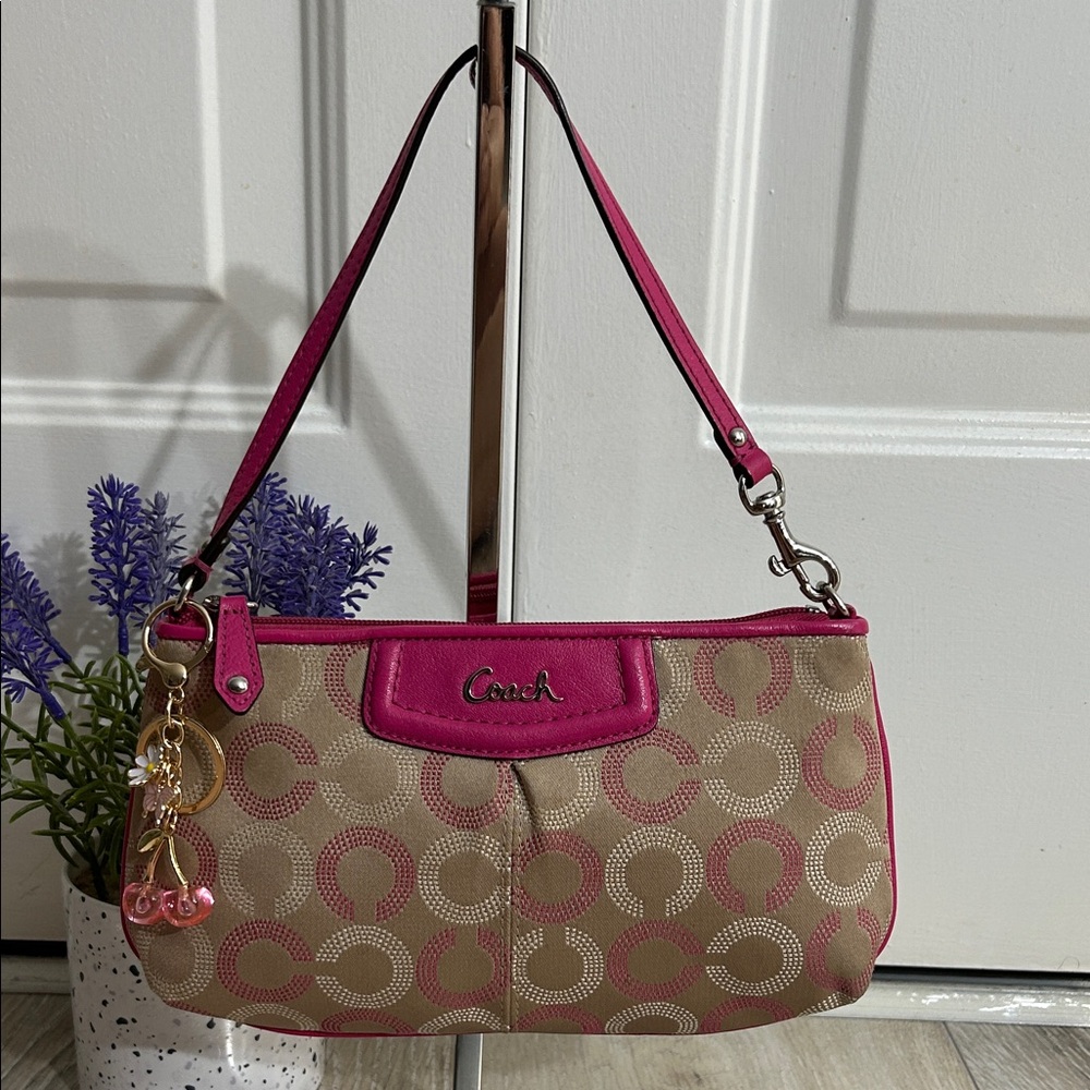 Coach Vintage Pink and Tan Mini Bag